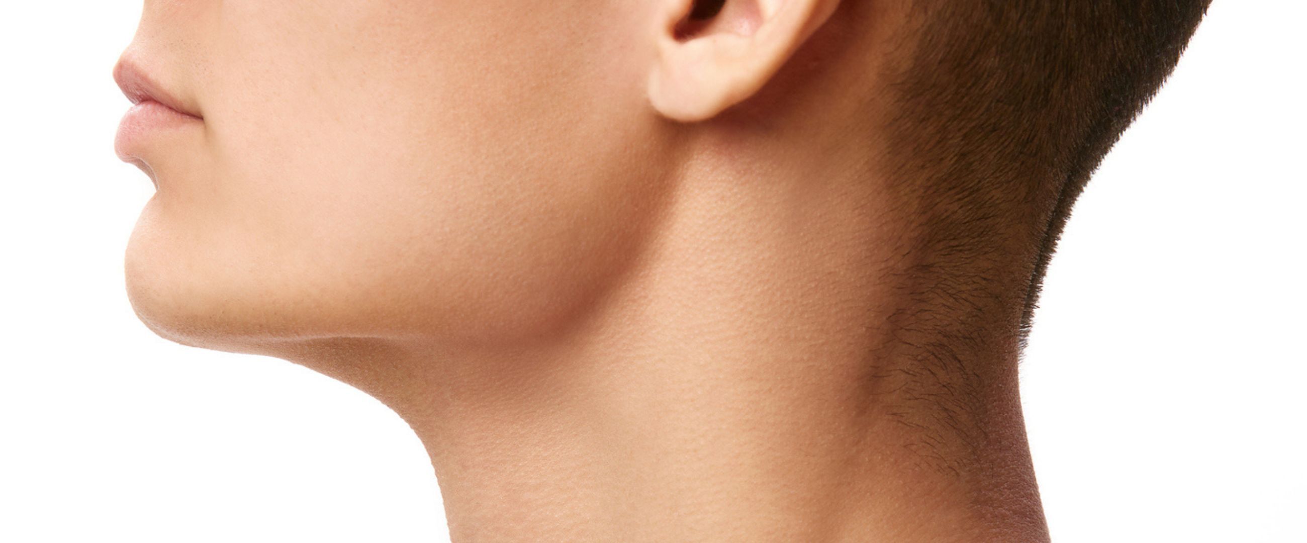 young man with sharp jawline definition
